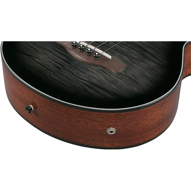 Ibanez AEGB25E-TKH, Akustikbass mit Cutaway und Tonabnehmer, transparent black sunburst high gloss top – Bild 7