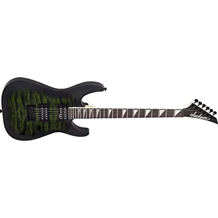 Jackson JS32Q DKA HT TRS Dinky E-Gitarre, Transparent Green Burst, Pappel-Korpus, Wölkchenahorn-Decke, Jackson Humbucker – Bild 3