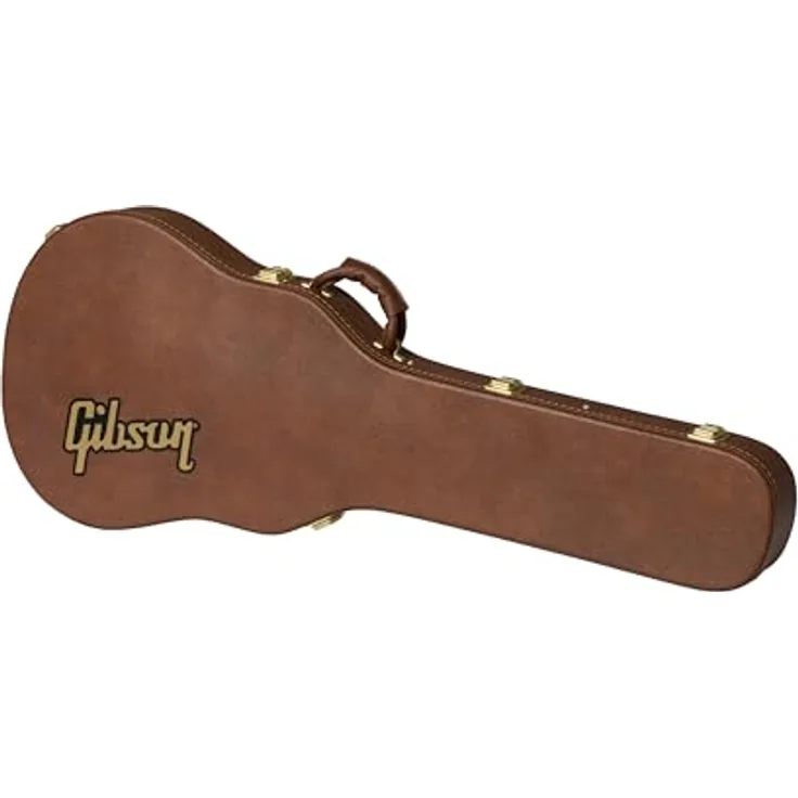 Gibson ES-339 Case, Gitarrenkoffer mit schwarzem Innenfutter und Zubehörfach, braun