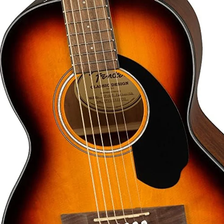 Fender CP-60S Parlor Akustikgitarre, massive Fichtendecke, Walnuss-Griffbrett, Sunburst, inklusive Fender Play Kurse – Bild 4