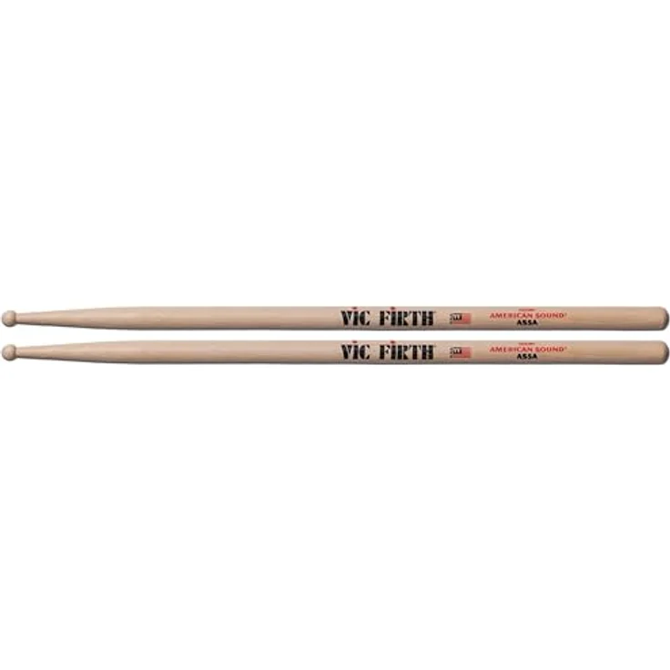 Vic Firth AS5A Drumsticks, American Sound Serie aus American Hickory mit runden Stockkopf, L=406mm, O=14,4mm – Bild 1