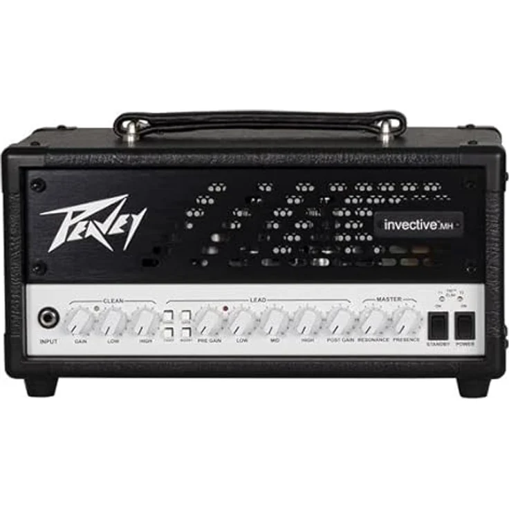 Peavey Invective MH, Röhren-Topteil für E-Gitarre mit 20 Watt RMS, Schwarz/Weiß – Bild 1