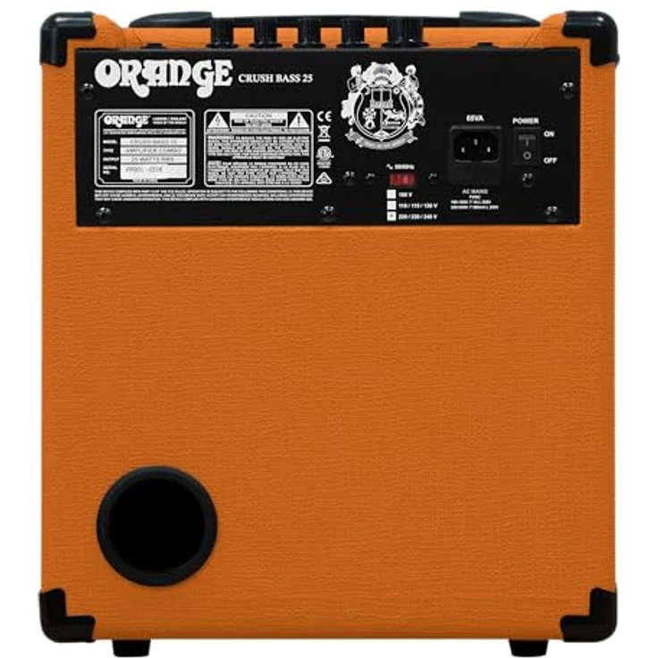 Orange Crush Bass 25, 25 Watt Bass Combo mit 1x 8" Lautsprecher, eingebautem Stimmgerät und Cabsim Boxensimulation – Bild 5