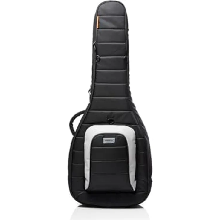 Mono Cases Dual Acoustic + Electric, Hybrid-Gigbag für Akustik- und E-Gitarre, mit Kopfplatten- und Korpus-Protektoren, wasserabweisender Sharkskin-Oberfläche, schwarz