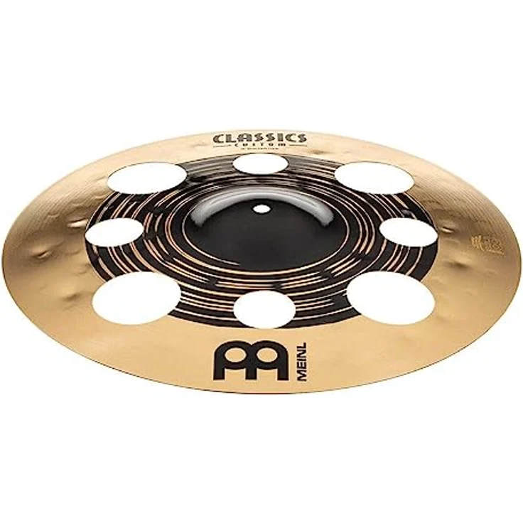 Meinl Classics Custom Dual 16 Zoll Trash Crash, Schlagzeugbecken aus B12 Bronze mit dunklem und brillantem Finish, explosive, trockene Ansprache – Bild 2