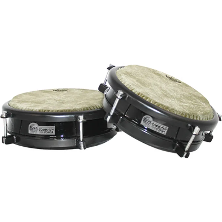 Toca 11" & 12" Commuter Conga Set, inklusive Ständer, Remo Fiberskyn Felle, leicht stimmbar