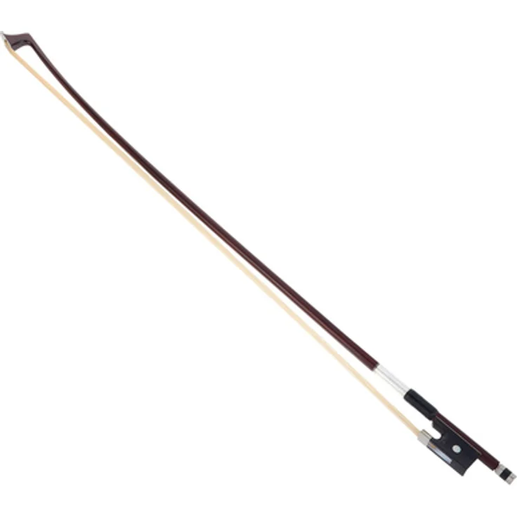 Gewa Pure Violin Bow 1/4, Schülerbogen mit runder Massaranduba-Stange und Ebenholzfrosch, Naturhaar – Bild 1