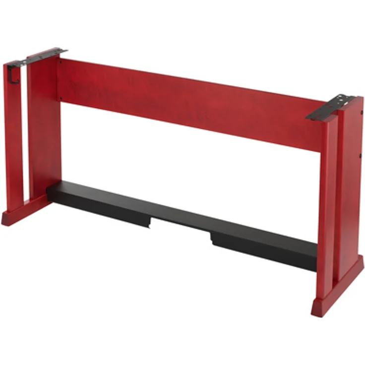 Clavia Nord Wood Keyboard Stand V4, stabiler Holz Keyboard-Ständer für Nord Grand und Stage 88, matt Rot