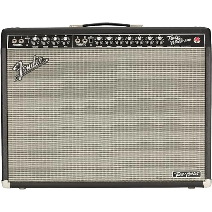 Fender Tone Master Twin Reverb, Digitaler E-Gitarren Combo mit 200 Watt, 2x 12" Jensen N-12K Lautsprechern, inkl. 2-Fach Fußschalter und Dustcover