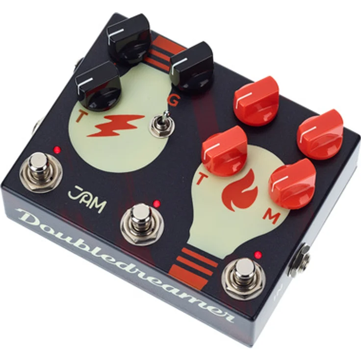 JAM pedals Doubledreamer Dual Overdrive, Effektpedal für E-Gitarre mit Tubedreamer und Lucydreamer, 3-Wege-Kippschalter und interne DIP-Schalter
