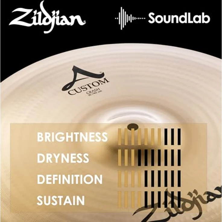 Zildjian A Custom Series, 16 Zoll Crash Cymbal mit brillantem Finish, klarer und resonanter Sound – Bild 5