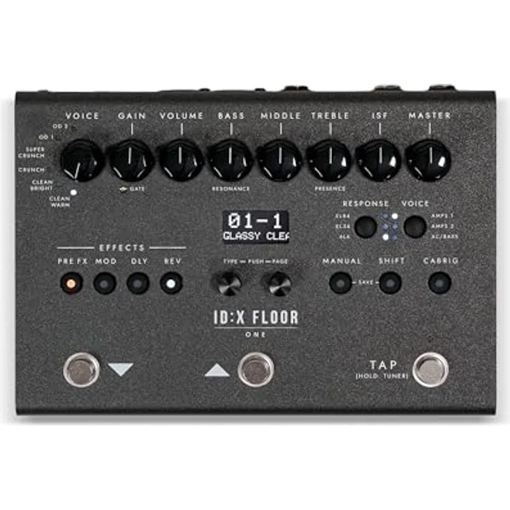 Blackstar IDX:Floor One, Gitarren-Multieffektpedal mit 3 Röhrenemulationen, über 35 Effekten, dynamischem Display, schwarz – Bild 1