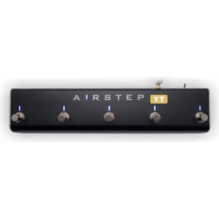 Xsonic Airstep YT Edition, Wireless Fußschalter für Yamaha THR-II Amp Serie mit 300 Stunden Akkulaufzeit, Aluminium-Gehäuse, Bluetooth Steuerung