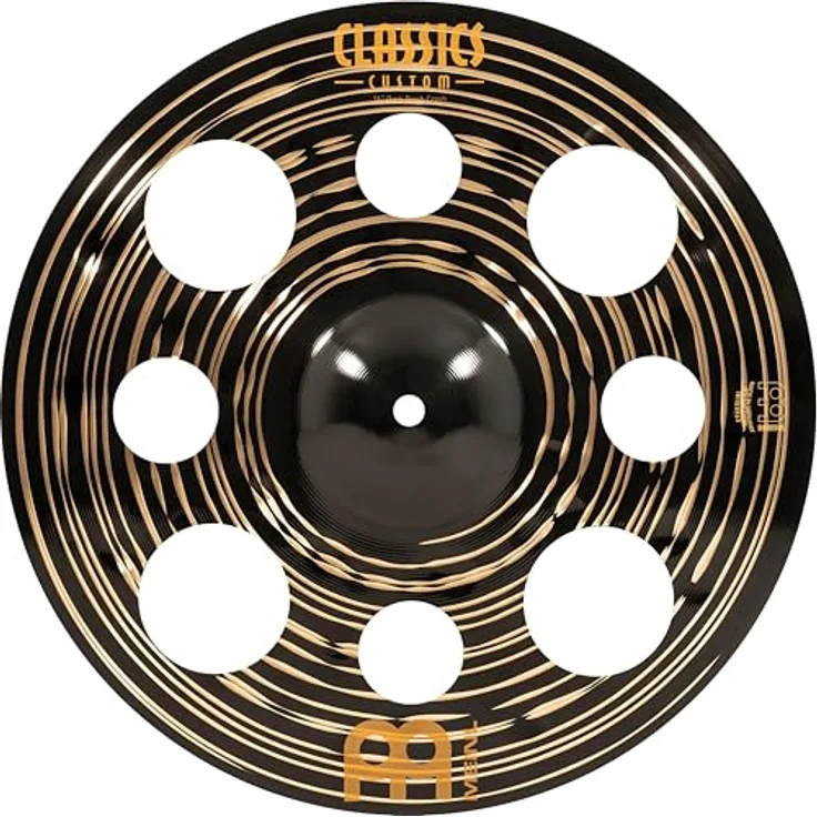 Meinl Cymbals Classics Custom Dark Trash Crash, 14 Zoll (35,56 cm) Becken aus B12 Bronze mit dunklem Finish und explosivem Klang