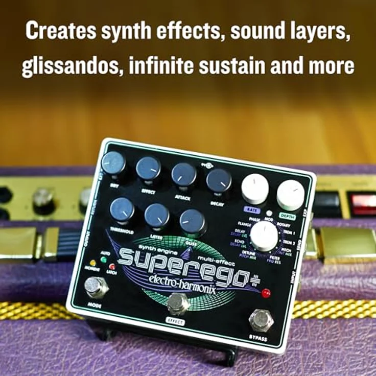 Electro Harmonix Superego Plus, Effektpedal mit 11 Effekttypen, unendlichem Sustain und EXP-Eingang – Bild 6