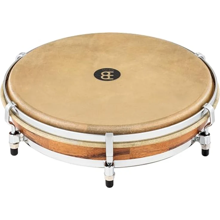 Meinl 12" Punteador, Pandero de Plena Trommel aus Chamchuriholz mit Kuhfell, Antique Brown, inkl. Tasche und Stimmschlüssel – Bild 2