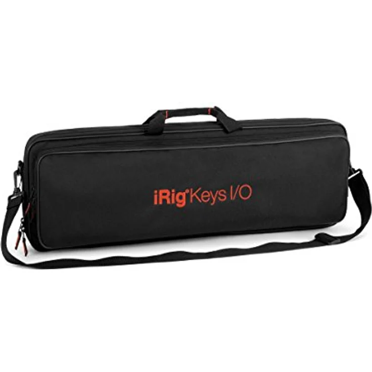 IK Multimedia iRig Keys I/O 49 Travel Bag, Tragetasche mit Vortasche für Kabel und Zubehör, verstellbarem Trageriemen, 100% Polyester, schwarz – Bild 2