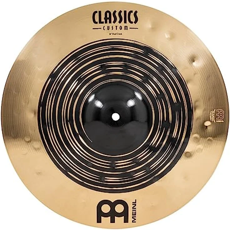 Meinl Classics Custom Dual 16 Zoll Crash Becken (40,64 cm), B12 Bronze, Dunkles und Brilliantes Finish, große dynamische Bandbreite – Bild 1