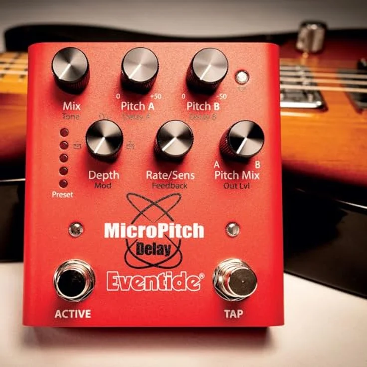 Eventide MicroPitch Delay, Effektpedal für E-Gitarre mit dualen, verstimmbare Delays und Modulation, MIDI-fähig – Bild 5