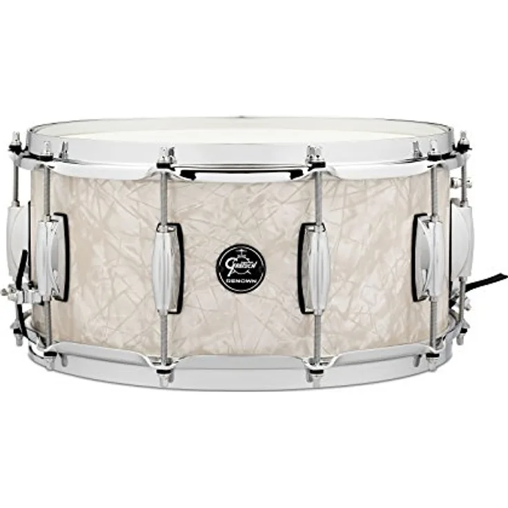 Gretsch Drums 14"X6,5" Renown Maple VP, Snare Drum in Vintage Pearl mit 7-lagigem Ahornholzkessel und chrom Hardware
