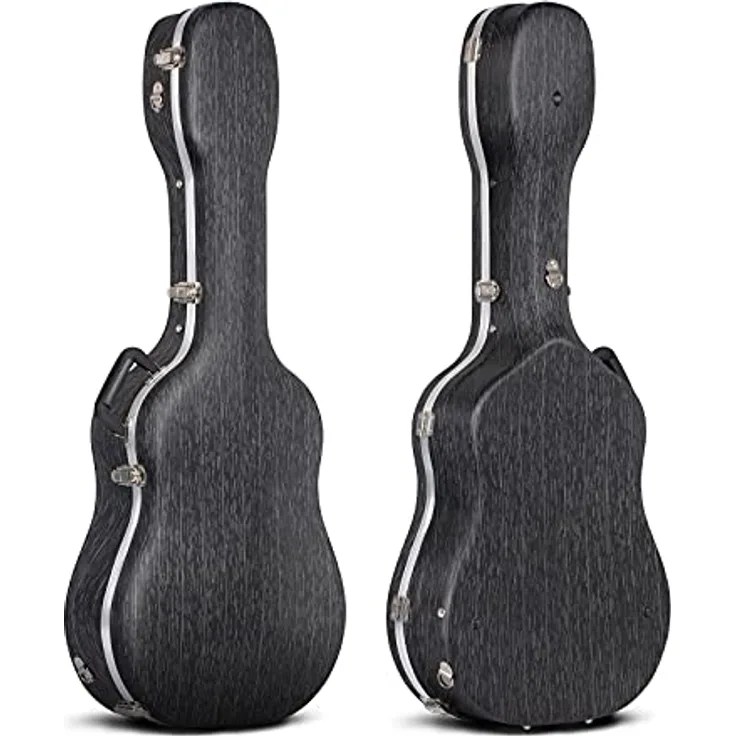 CAHAYA Gitarrenkoffer CY0246, ABS Hartschale mit 1,5 cm Polsterung, wasserdicht, geeignet für 41 Zoll Akustikgitarren, Line Streifenmuster