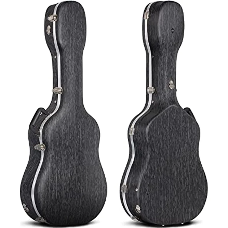 CAHAYA Gitarrenkoffer CY0246, ABS Hartschale mit 1,5 cm Polsterung, wasserdicht, geeignet für 41 Zoll Akustikgitarren, Line Streifenmuster – Bild 1