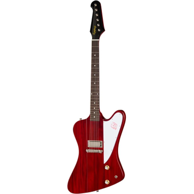 Epiphone IGC 1963 Firebird I Re Cherry, E-Gitarre mit Mahagoni-Korpus, 22 Bünden und Firebird Alnico 5 Tonabnehmer, Farbe: Cherry