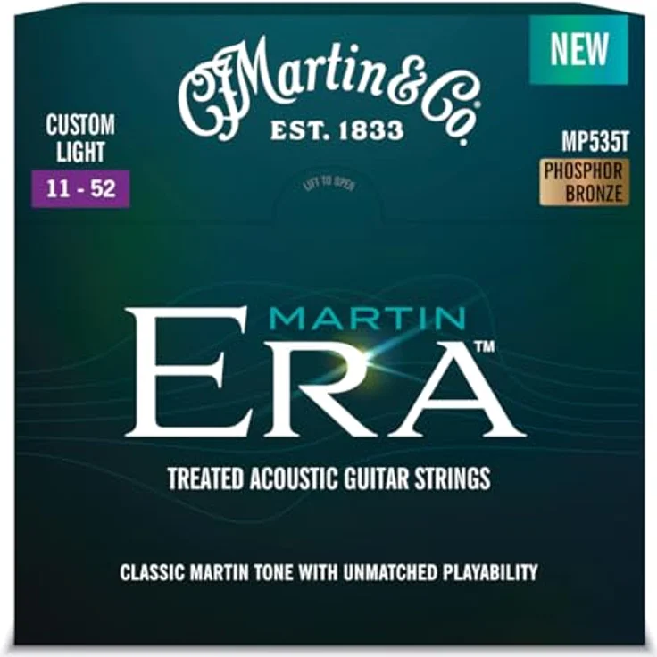 Martin Guitar ERA Custom Light MP353T, Saitensatz für Western-Gitarre, Phosphor Bronze, Saitenstärken .011 - .052 – Bild 1