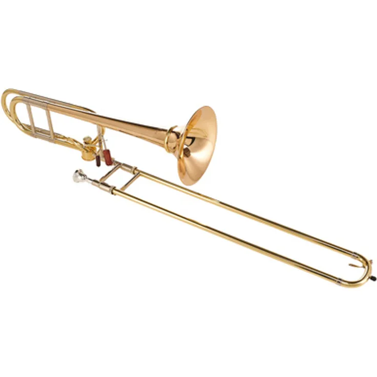 Antoine Courtois AC421BHRA Bb/F Tenorposaune, 13.89mm Bohrung, 215mm Goldmessingbecher, Neusilber Innenzug, mit Hagmann Ventilsystem, klar lackiert, inkl. Marcus Bonna Case