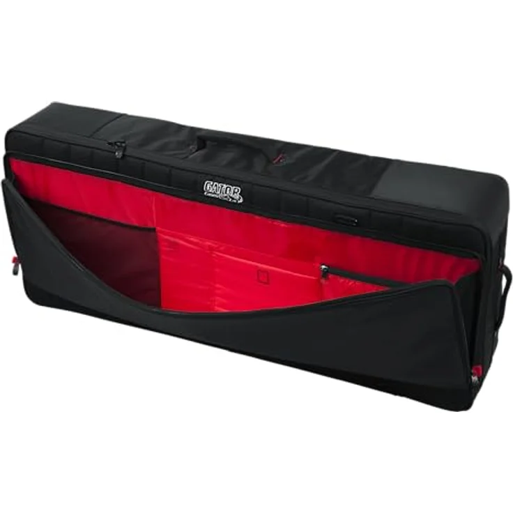 Gator G-PG-61 Keyboardtasche, Pro-Go Serie, für 61 Tasten Keyboards, wasserabweisend, stark gepolstert, mit Rucksackgarnitur und Zubehörtasche – Bild 3