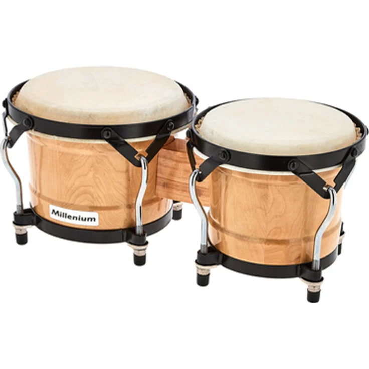 Millenium MB202H NT, Bongo Set aus Birke, Farbton Natur, 7,5" x 6,5"
