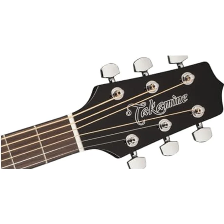 Takamine GD30 B, Dreadnought-Western-Gitarre mit massiver Fichtendecke, Mahagonikorpus, Hochglanz Schwarz – Bild 5