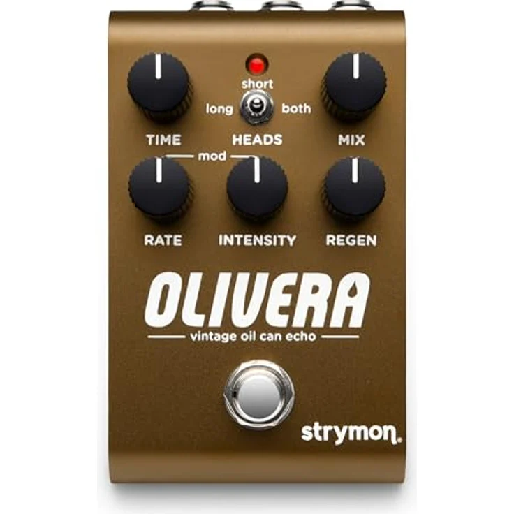 Strymon Olivera Delay, Effektpedal für E-Gitarre mit klassischer Oil Can Echo Emulation, unabhängige Stereoausgänge – Bild 1