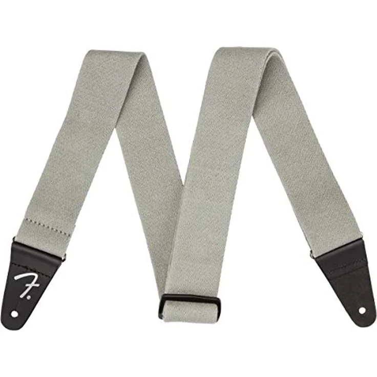 Fender Supersoft Strap Grey, Gitarrengurt aus gesponnenem Polyestergewebe, 5 cm breit, verstellbar von 119 bis 142 cm, grau – Bild 1