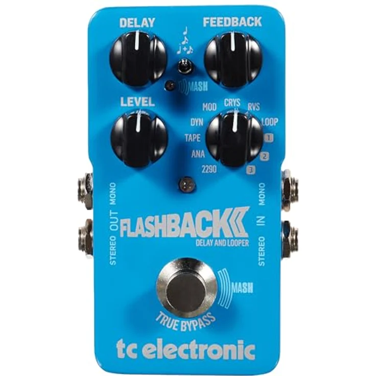 TC Electronic FLASHBACK 2 DELAY, Delay-Pedal mit MASH-Fußschalter, Crystal-Delay, 8 Delay-Modi und 3 TonePrint-Slots – Bild 1