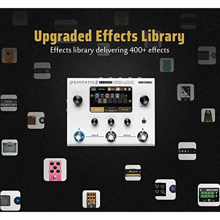 HOTONE Gitarren-Multieffekt-Prozessor, Multi-Effektpedal mit Touchscreen, Dual-Effektkette, 300 Effekte und IR-Lader, inklusive 10 zusätzlichen Voreinstellungen – Bild 5