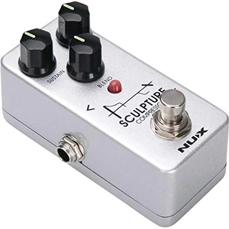 Nux Sculpture Compressor, Gitarren-Effektpedal mit Clean und Clip Mode, True/Buffered Bypass, 174 g – Bild 2