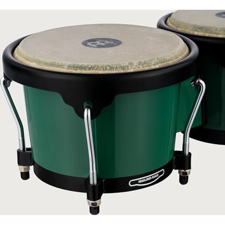 Meinl HB50FG Journey Bongo, Bongos in Forest Green mit 6,5" Macho und 7,5" Hembra, ABS Kunststoff, handselektierte Wasserbüffelfelle – Bild 7