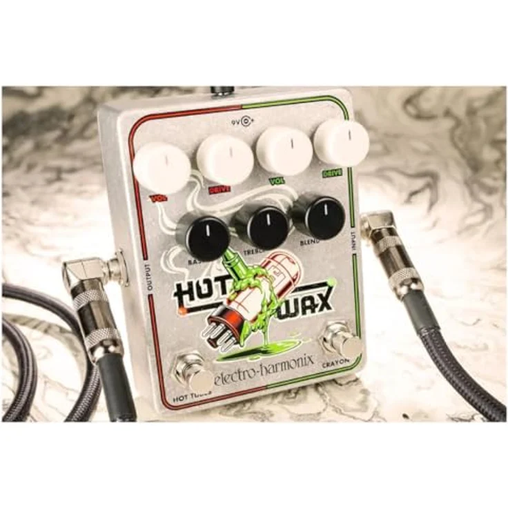 Electro Harmonix Hot Wax Dual Overdrive, Overdrive-Pedal mit Crayon und Hot Tubes, ideal für Gitarre & Bass, made in USA – Bild 6