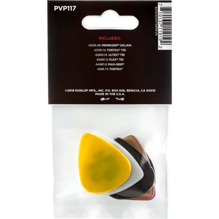Dunlop Bass Pick Variety Pack, Plektren Set mit 6 ausgewählten Modellen, inklusive Ultex, Delrin, Tortex und Max-Grip – Bild 3