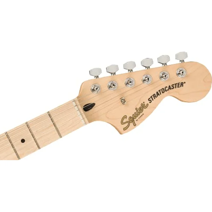 Squier Affinity Strat FM HSSBB, E-Gitarre mit geflammter Ahorn-Decke, 1 Humbucker und 2 Single Coils, Black Burst – Bild 7