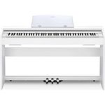 Casio PX-770 WE Privia, Digitalpiano mit 88 Tasten, 19 Sounds, 128 stimmiger Polyphonie, weiß matt