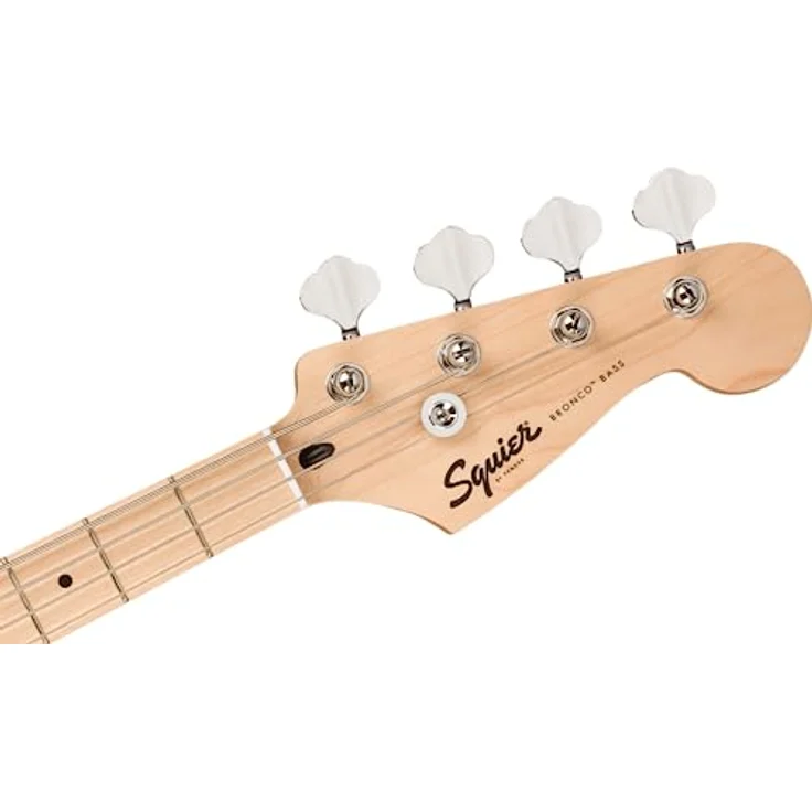 Squier Sonic Bronco E-Bass, 4-Saiter mit Poplar Korpus und Ahorn Hals, Tahitian Coral – Bild 6