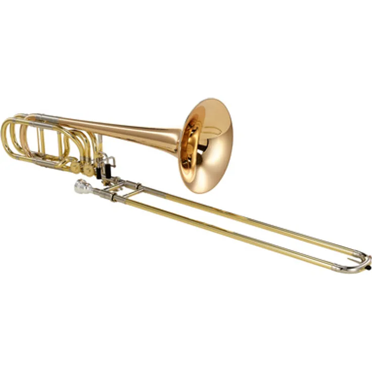 Yamaha YBL-835G Bassposaune, Bb/F/Gb/D Stimmung, 241 mm Schallstückdurchmesser, Goldmessing Finish