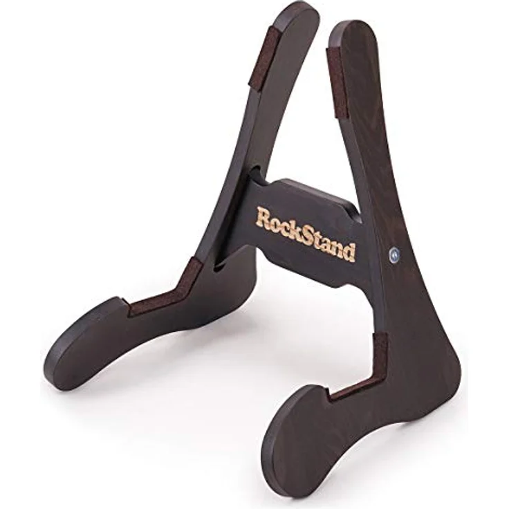 Rockstand Wood A-Frame Stand Rustic Oak, Gitarrenständer aus massivem Eschenholz mit Filz- und Gummi-Applikationen, für elektrische Gitarren und Bässe – Bild 2