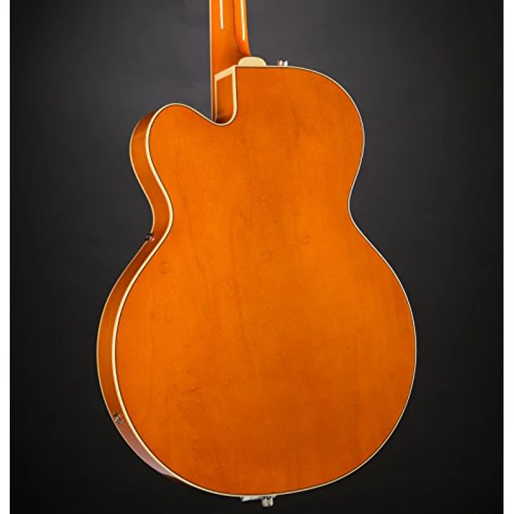 Gretsch G6120 RHH Reverend Horton Heat, E-Gitarre mit gewölbter laminierter Ahorn Decke, 2x TV Jones Filtertron Humbucker, Orange Stain, inkl. Deluxe Hardshell Koffer, Made in Japan – Bild 8