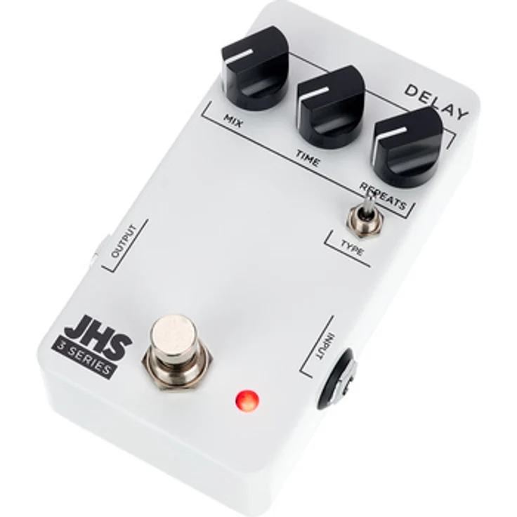 JHS Pedals 3 Series Delay, Delay Effektpedal mit regelbarer Delay Time von 80 ms bis 800 ms, True Bypass, digital- und analog-voiced Modes