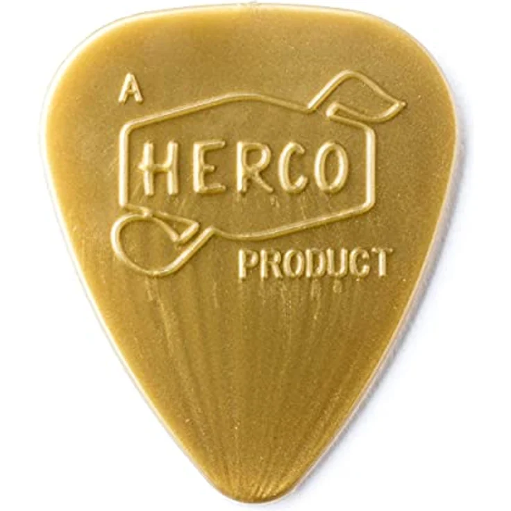 Dunlop Herco Vintage 66 Pick Light, Plektrum Set mit 6 Stück, Standardform (351), Nylon, Stärke: Light – Bild 1