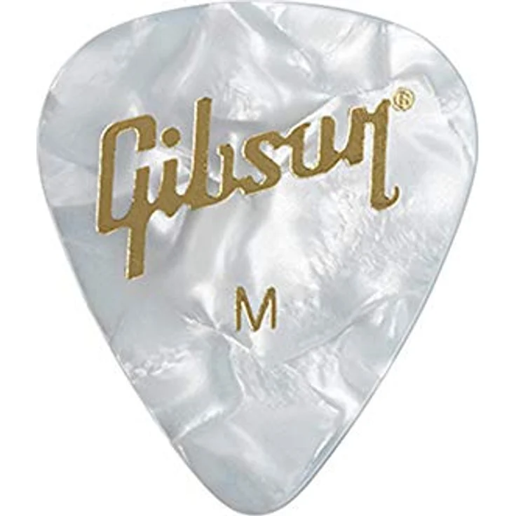 Gibson Perloid Picks Medium, 12er Set in klassischer Teardrop Form, Stärke: Medium – Bild 2