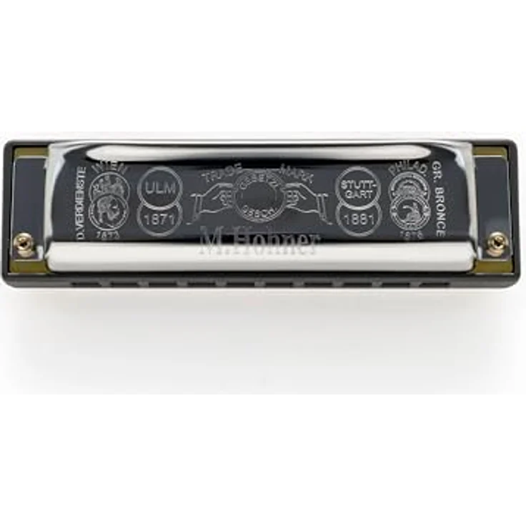 Hohner Rocket Harp Db, Mundharmonika in Db-Dur mit 20 Stimmzungen, Edelstahl-Deckel und abgerundetem Kanzellenkörper, inkl. Etui, Made in Germany – Bild 4